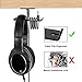 Headphone Hanger Aluminum Headset Holder, Link Dream Gaming Headset Headphone Hook Holder Hanger Mount Under Desk with Cable Organizer for All Headphonesthumb 1