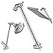 Srmsvyd Shower Arm 11-inches Adjustable Shower head Extension Arm Easy to Adjust Height and Angle