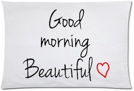 Custom For Love Rectangle Pillow Cases Good Morning Beautiful