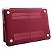 HDE Plastic Hard Shell Case and Keyboard Cover for MacBook Pro 13 with Retina Display (Models: A1425/A1502), Burgundy