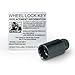Gorilla Automotive 47125N 12mm x 1.25 Thread Size Cone Seat Lug Bolt Wheel Lock, (Set of 4)