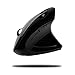Adesso iMouse E10 - Vertical Ergonomic Optical 6-Button 2.4 GHz RF Wireless Mouse - Right Hand Orientation, Black