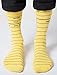 Out of Print Unisex Library Card Socks Small Yellow