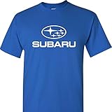 Subaru Logo on a Blue T Shirt
