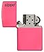 Zippo Logo Neon Pink Pocket Lighter