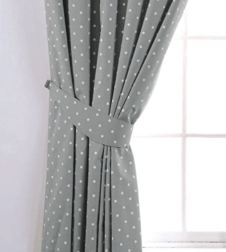 Dolly Bow Shaped Curtain Tie Backs Spots Polka Dots Light Space