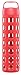 Ello Pure Glass Water Bottle with Silicone Sleeve, 20 oz, Coral Squares