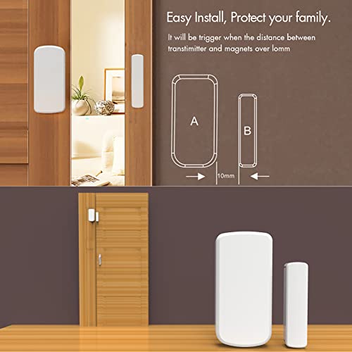 Wolf Guard WiFi 4G Home Wireless Home Burglar Alarm System Kit | Wireless Home Alarm with Tuya App, Alarm Kit with External Siren 110dB, Italian (W4Q-W03)