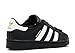 adidas Boys' Superstar C, Black/White/Gold Metallic, 12 M US Little Kid