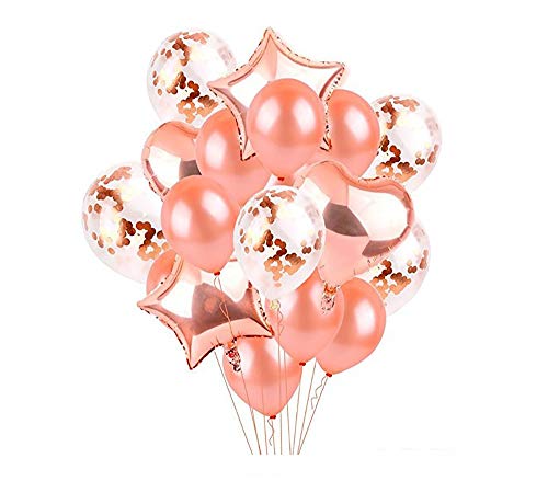 Birthday Decorations, Golden Party Supplies for Women Girls, Rose Gold