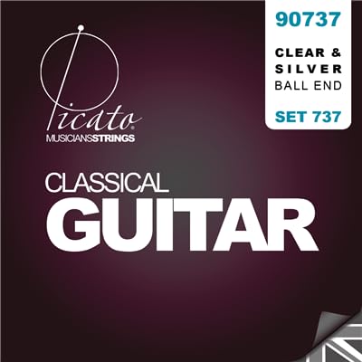 Picato 90737 Ball-End Classical Guitar Strings, Set of 6 Pieces