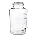 8 Liter/ 2 Gallon Mason Jar Drink Dispenser - Glass Beverage Dispenser with Spigot and Bail Lid Closure