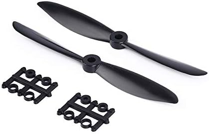GailMontan 2 Pcs Prop 6045 6x4.5 Black Propeller Props CW CCW For Quadcopter QAV250