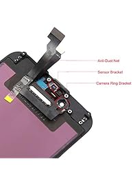 QIANZEY666 - Kit de montaje de pantalla táctil LCD para iPhone 6 (incluye herramientas de reparación y protector de pantalla de cristal), color negro
