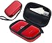 Portable Photo Printer Case for HP Sprocket Portable Photo Printer, Polaroid ZIP Mobile Printer, Lifeprint 2x3 Photo AND Video Printer, Mesh Pocket for Photo Paper and Cable (Polyester Red)