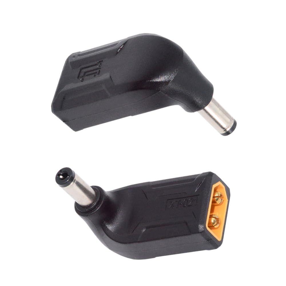 NFHK Adapter XT60 Male SC100 Protocol to DC 5.5x2.1mm Male Fast Charging Angled Vertical Adapter for RC Lipo Battery Quadcopter Multicopter Aeromodelling