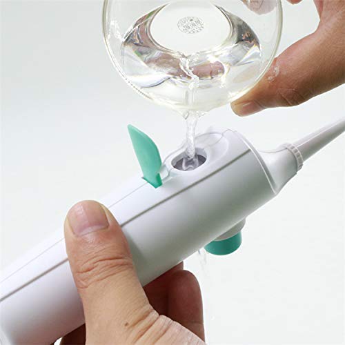 Floss Dental Water Jet Portable Oral Irrigator Water Flosser Tooth Cleaner Home and Travel Use (White)