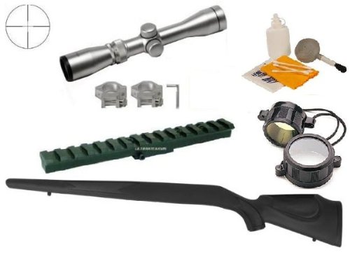 Ultimate Arms Gear ATI Mosin Nagant Monte Carlo Rifle Fixed Stock M44 91-30 M91-30 7.62x54 Rail Mount + 2-7x32 Long Eye Relief Silver Finish Mil Dot Reticle
