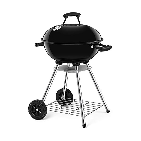 BEAU-JARDIN-Portable-Charcoal-Grill-for-Outdoor-18-inch-Barbecue-Grill-and-Smoker-Heat-Control-Round-BBQ-Kettle-Outdoor-Picnic-Patio-Backyard-Camping-Tailgating-Steel-Cooking-Grate-for-Steak-Chicken