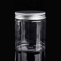 Tzaao - Container Wax - 30 250ml Aluminum Cap Cosmetic Tin Pot Lip Balm Jar Containers Oil Wax Empty - Candle Making Storage Bottles Jars Bottle Plastic Round Aluminium Clear Empty Vial Metal Aluminum