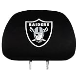 Team ProMark Oakland Raiders Head Rest Covers - Set of 2