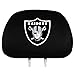 Team ProMark Oakland Raiders Head Rest Covers - Set of 2