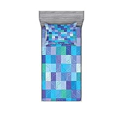 Ambesonne Sea Animals Fitted Sheet & Pillow Sham
