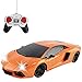 Liberty Imports RC Remote Control Sports Car with LED Headlights and Backlights 1:18 Scale (Orange)