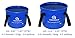 Freegrace Premium Collapsible Bucket -Multifunctional Folding Bucket -Perfect Gear For Camping, Hiking & Travel (Navy Blue, 16L)