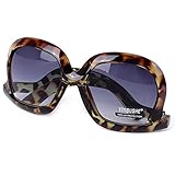 Xinhuaya Women Oversized Sunglasses Square Frame Bent Leg Shades Eyeglasses Goggles