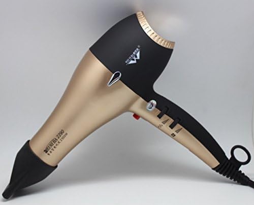 COUSINEE Professional Stepless Speed Change Negative Ions High Power Hair Dryer , 1600W-2300W CVT Hair Dryer NEE-2290 The world's first dual-frequency blower (Gold)