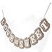 AIRSUNNY Wedding Western Party Decoration Bunting Garland Banner (Grey)