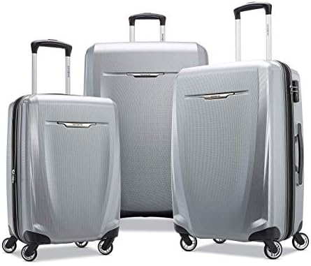 Samsonite Winfield DLX Piece Set Luggage Sets, Silver, 52