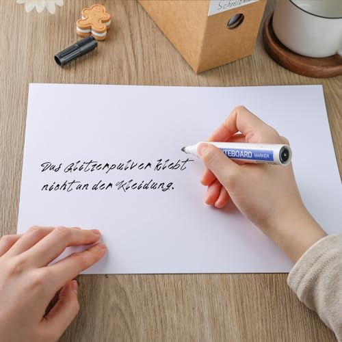 VGOODALL 72 Blatt Perglanz-Papier, DIN A4 Weiss-Metallic Bastelpapier mit Perlmutt-Schimmer Glitzerpapier 250 g/m²