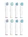 Replacement Brush Heads for Oral B Braun Electric Toothbrush Handles, Fit Floss Action, Cross Action, Vitality, Precision Clean, Remove Plaque and Decrease Gingivitis, 8 Pack Refills