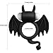Vibrating Penis Ring, l'aise vie Silicone Soft Stretchy Cock Rings for Men Waterproof Ring Toys for Males and Couples for Longer Lasting Erections Triple Wearing Ways with 2 LR41 Batteries (Batman)