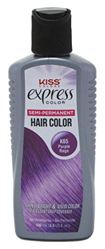 Kiss Express Color #K65 Semi-Permanent Purple Rage 3.5oz (6 Pack)
