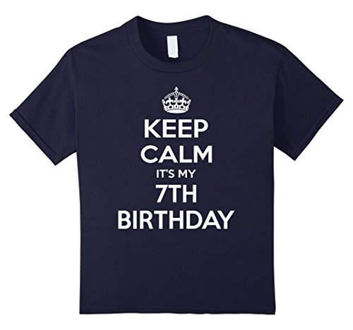 Unisex-child keep calm it s my 7th birthday gift idea t…