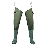 FISHINGSIR Fishing Waders for Men Women with Boots Breathable Hip Waders
