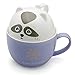 Teagas Cute Funny Ceramic Raccoon Coffee Mug Cup, Perfect Gift for Friend Cousins Children