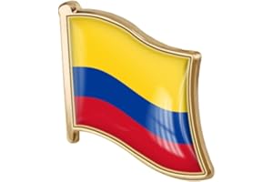 vmcoatdu Country Flag Pin Badge International Travel Brooch Metal Alloy Souvenir Pin for Hat Clothes Backpack