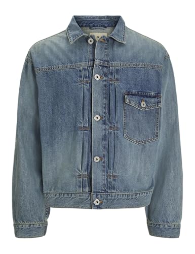 JACK & JONES Herren Jjikevin Jjjacket Sq 963, Blue Denim, m