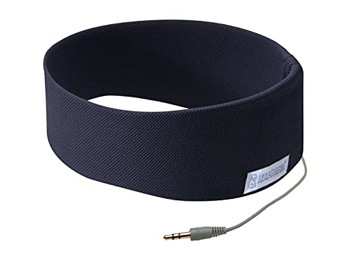AcousticSheep SleepPhones v.5 Wired Classic Ultra-Comfortable Headband Headphones (Medium, Navy Blue)