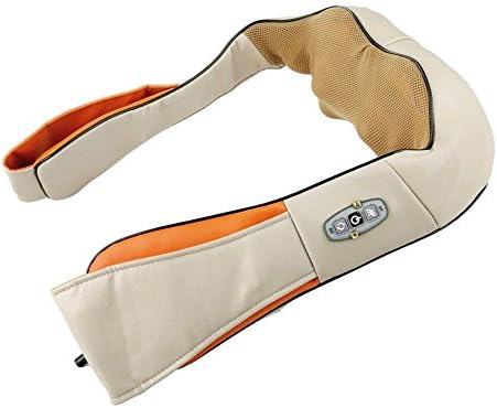 Electric Shiatsu Kneading Neck Shoulder Body Massager with Heat Health Care Relieves Sore Muscles Total Body Relaxation