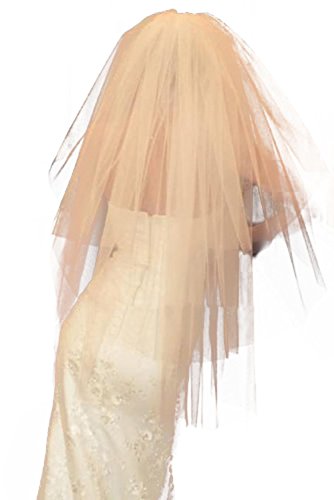 3 Layers White and Ivory Bridal Veils Wedding Accessories Prom Party Veil (white)