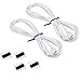 RGBZONE 2 Pack 2.5M 8.2ft Extension Cable Connect Female Plug to SMD 5050 RGB LED Strip Light with Free 4pcs 4pin Connector