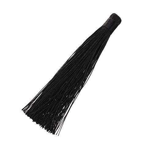 Linsoir Beads 10 pcs Black Tassels 4.7 inches Large Long Tassel for Jewelry Making