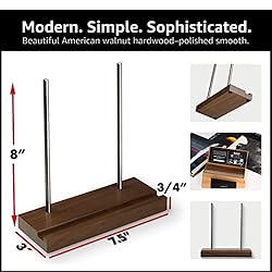 Optage Audio Tabletop Record Holder, Solid Wood Now