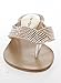 Kylie 09 Rhinestone Embellished Thong Flat Sandals Gold