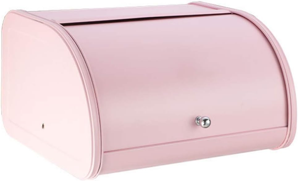 Hapshop Metal Bread Box Bin Kitchen Storage Containers with Roll Top Lid Kitchenware Storage Box
